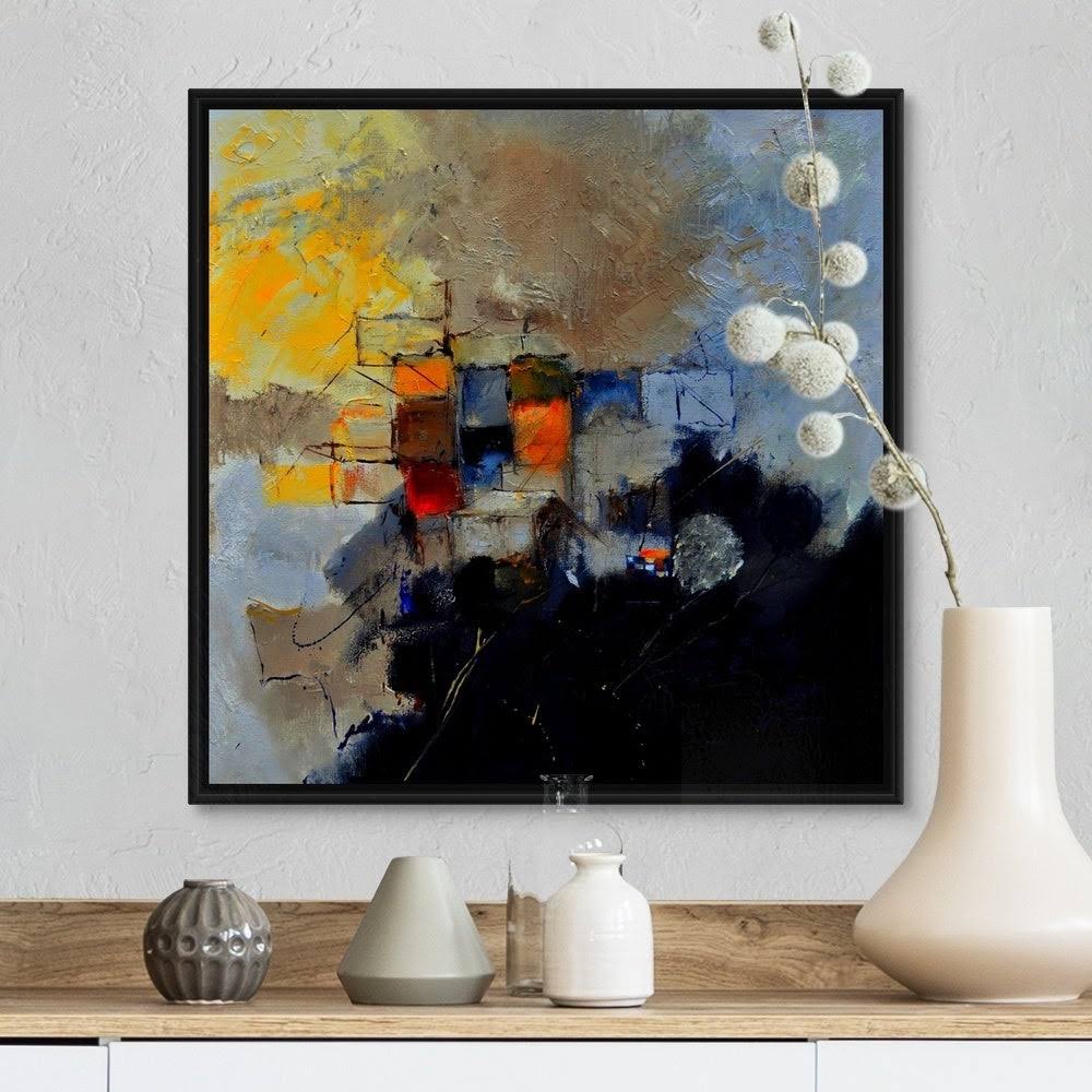 Black Float Frame Canvas Art - 16 x 16 U172
