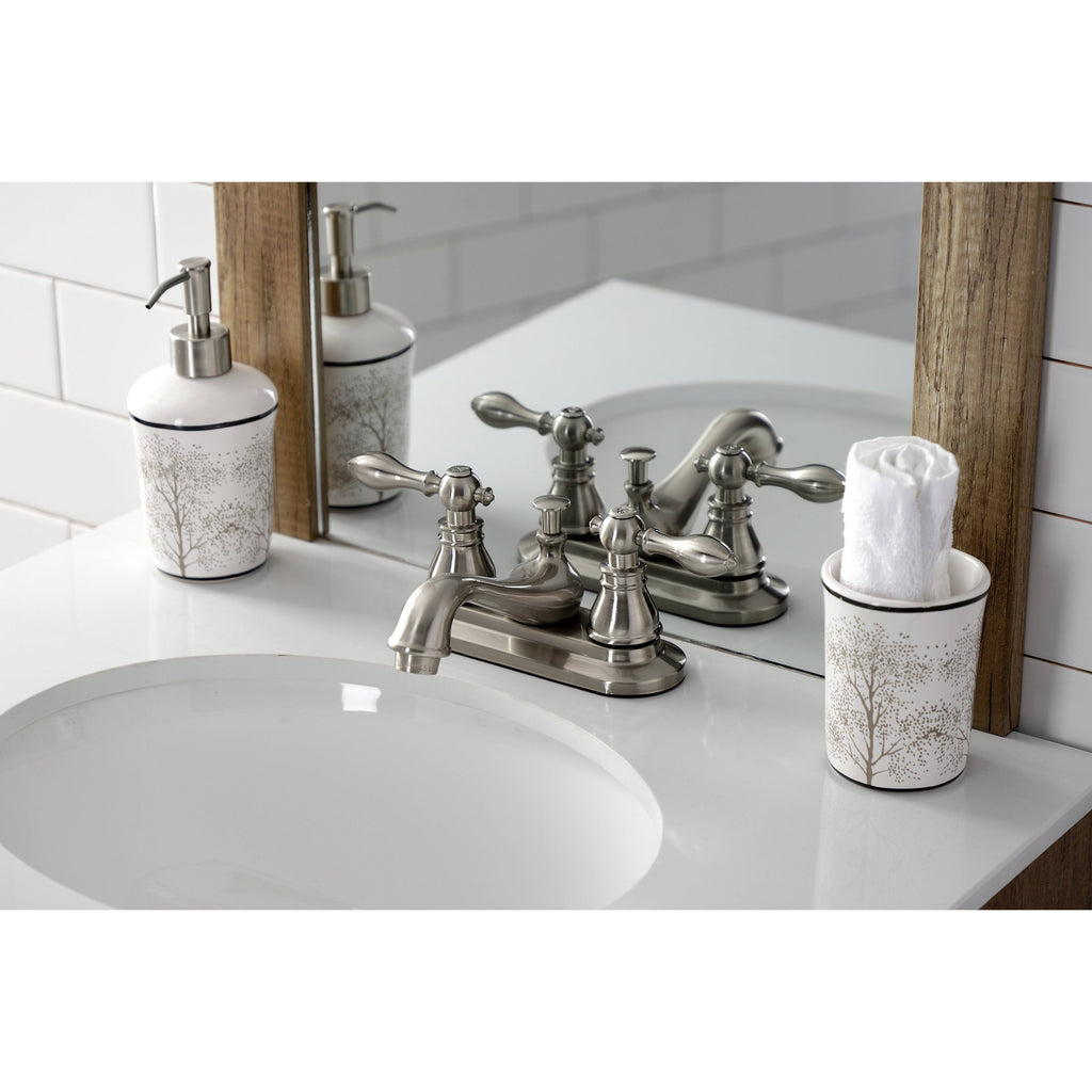 Matte Black 4x22 Centerset Bathroom Faucet C2793