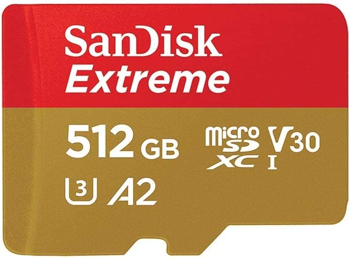 512GB microSDXC UHS 4K U3 V30 A2 C10 Memory Card J730