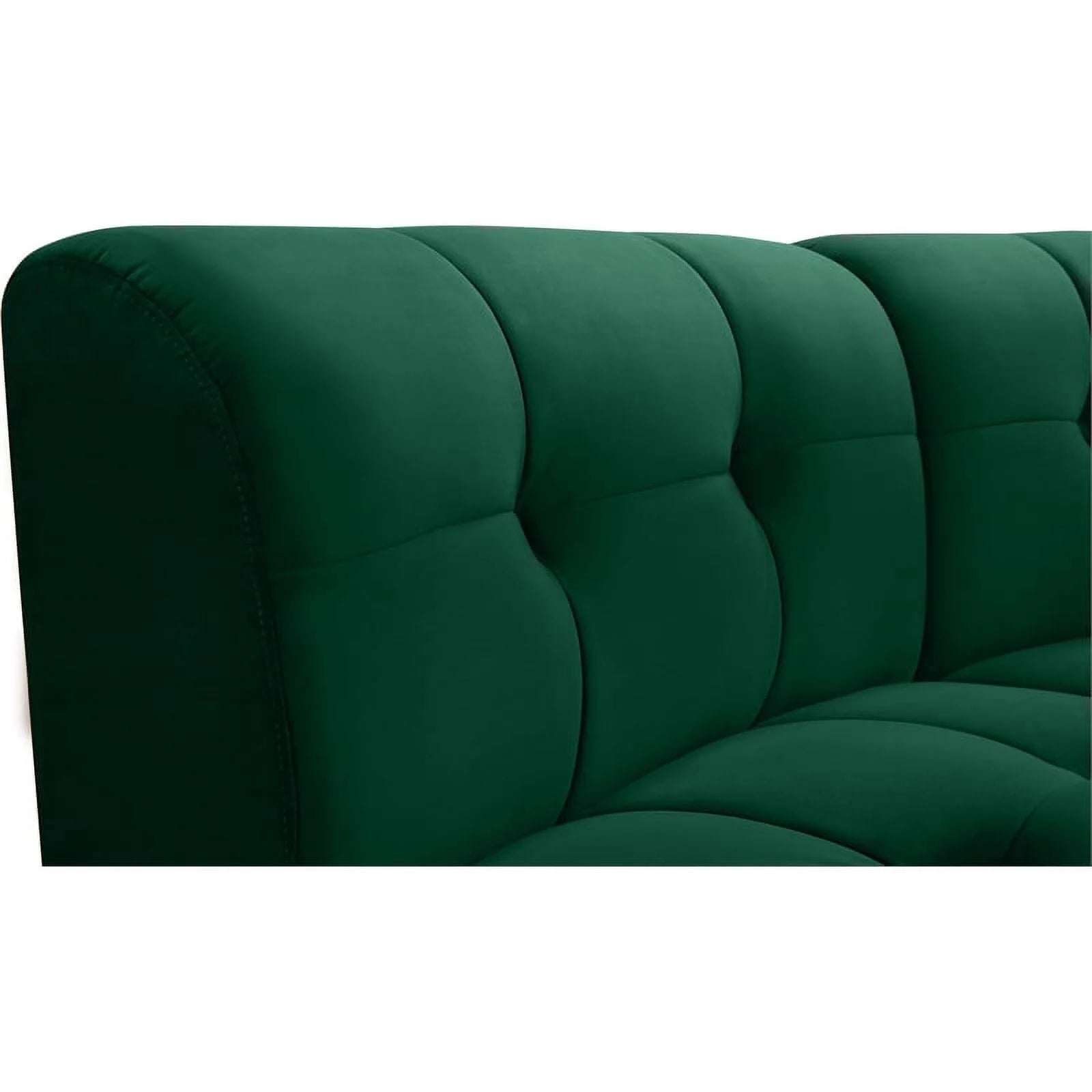 Green Velvet Tufted Modular 15 Piece Sectional Sofa E12722