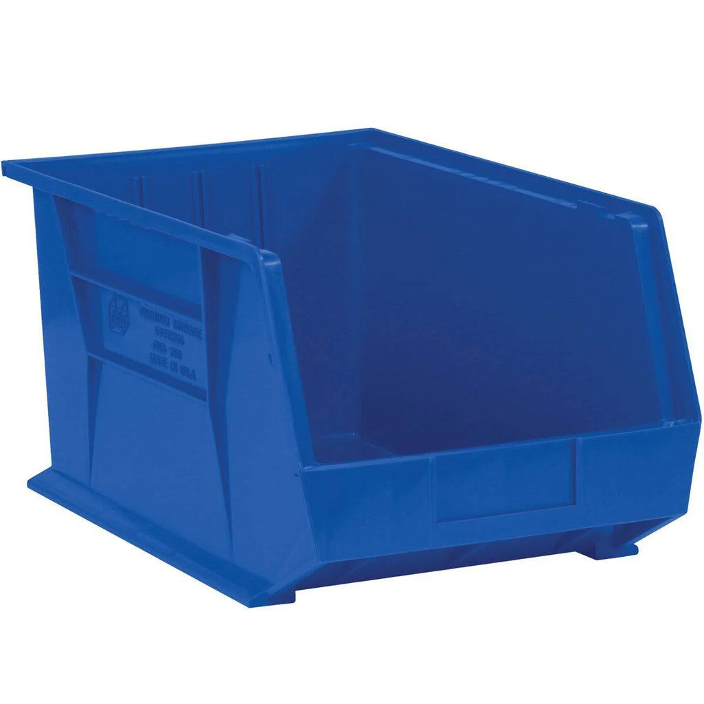 Blue Plastic Stack & Hang Bin Boxes case/24 C6572
