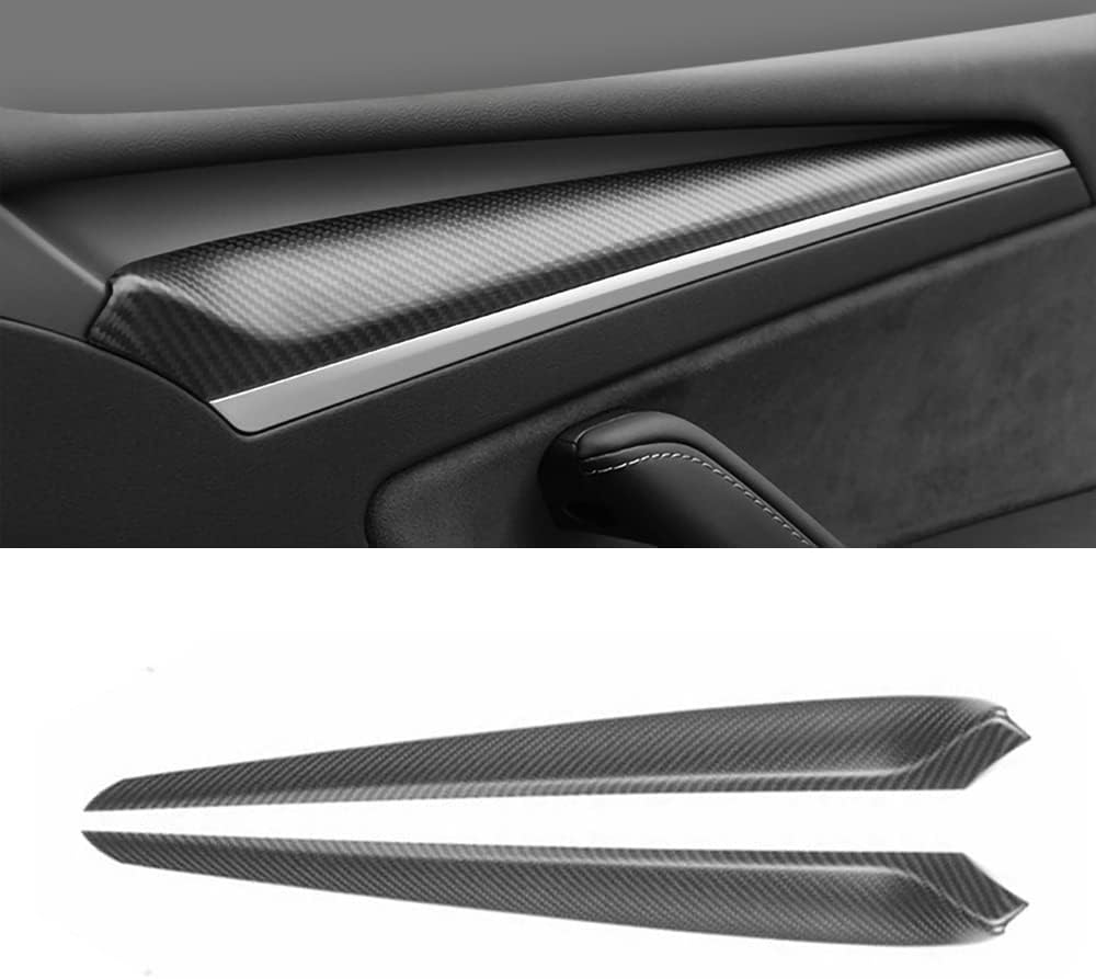 Matte Carbon Fiber Dashboard Cover Wrap for Tesla Model 3 / Y S527