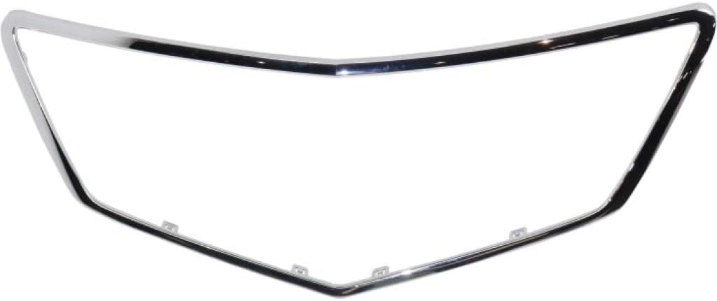 Chrome Plastic Grille Assembly with Clips T43916