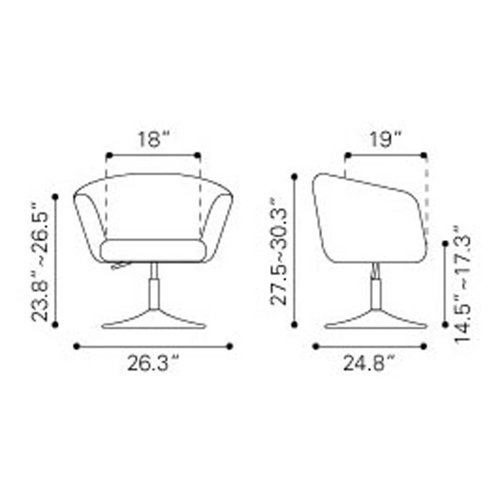 Carnelian Red Arm Chair B5916