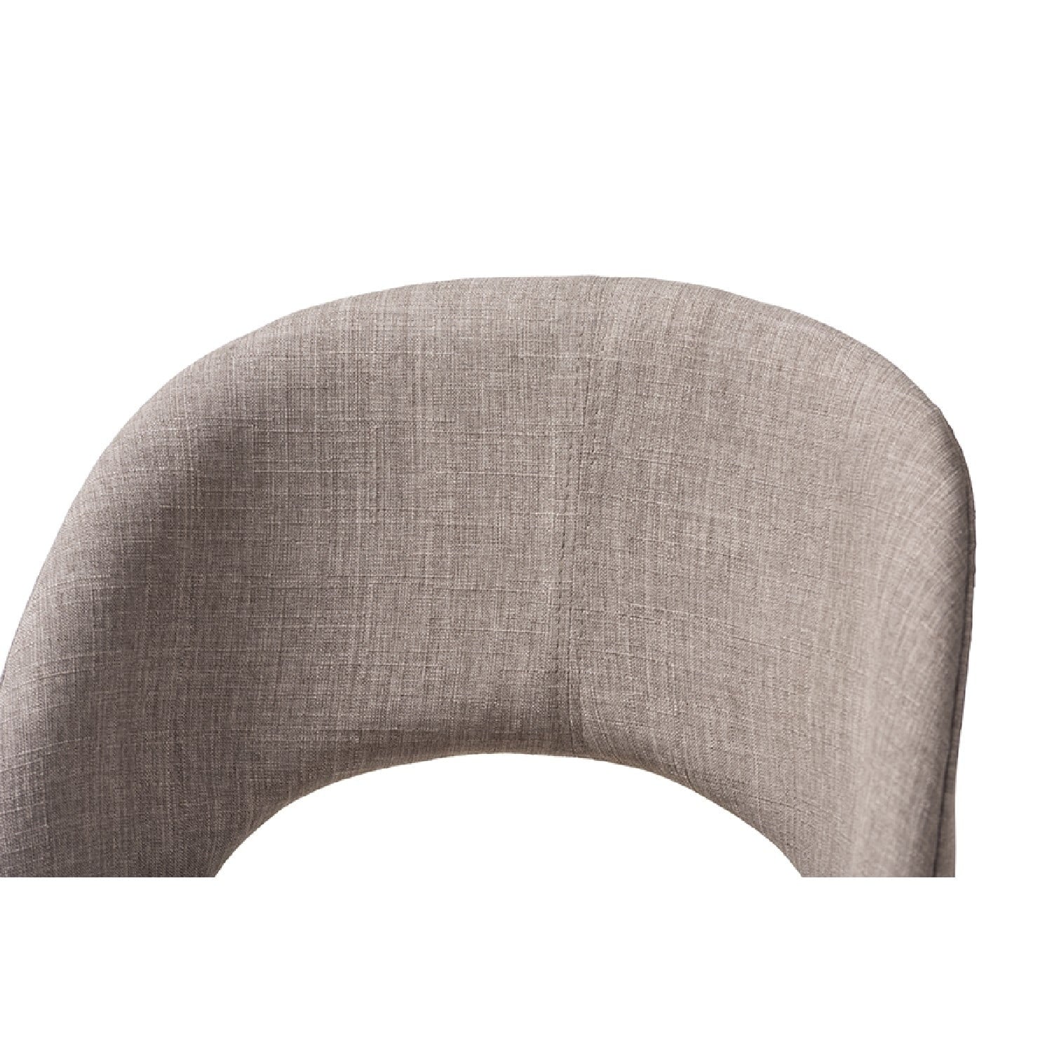 Light Grey Fabric Upholstered Wood Bar Stool Set of 2 W121401