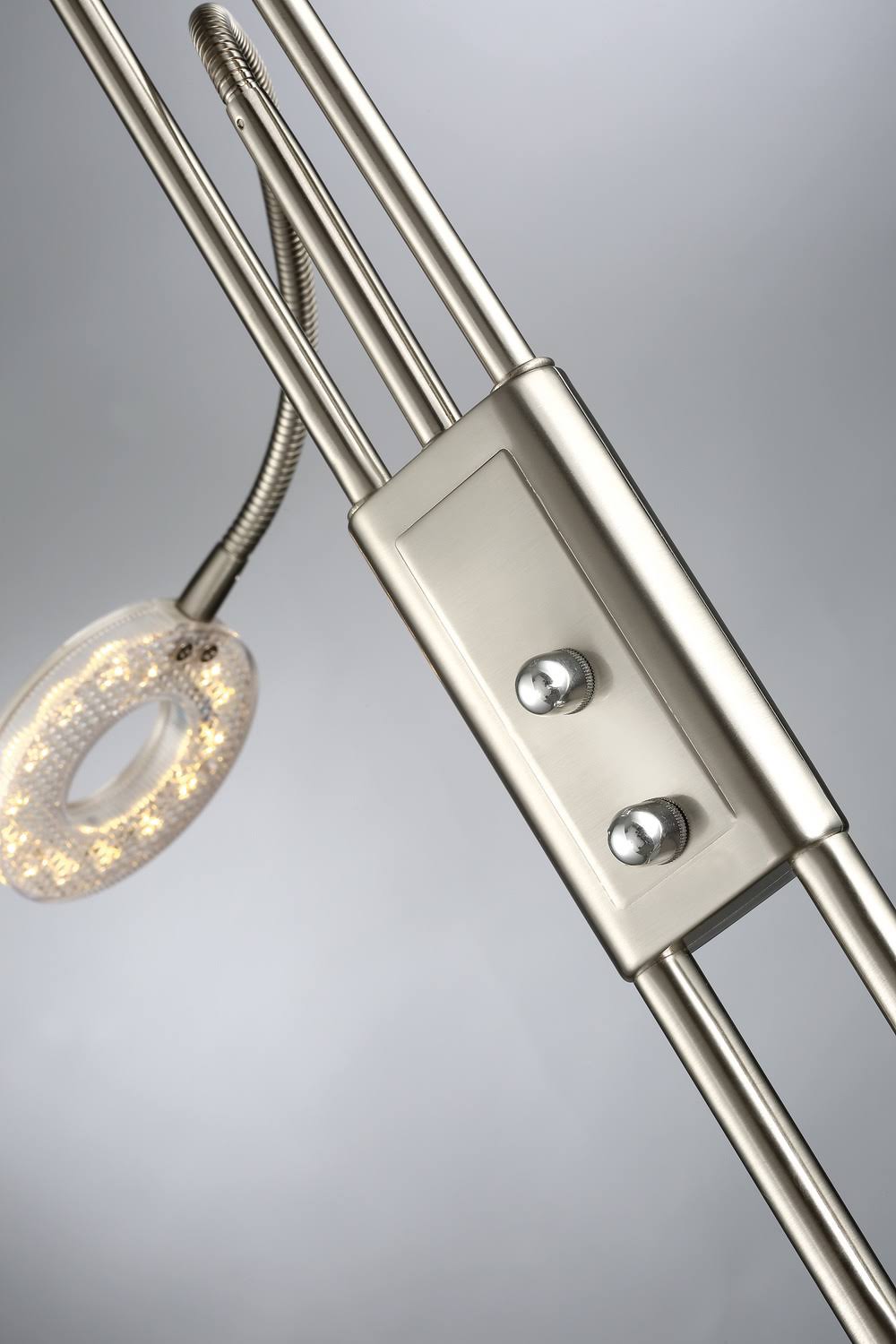 Brushed Nickel LED Torchiere Lamp M948