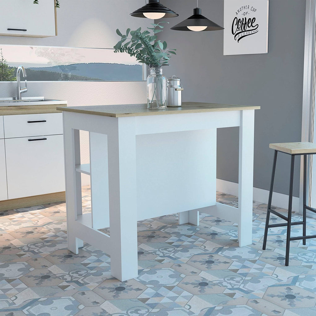 White Light-Oak Kitchen Island N689056