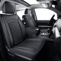 Black Faux Leather Seat Covers X33614