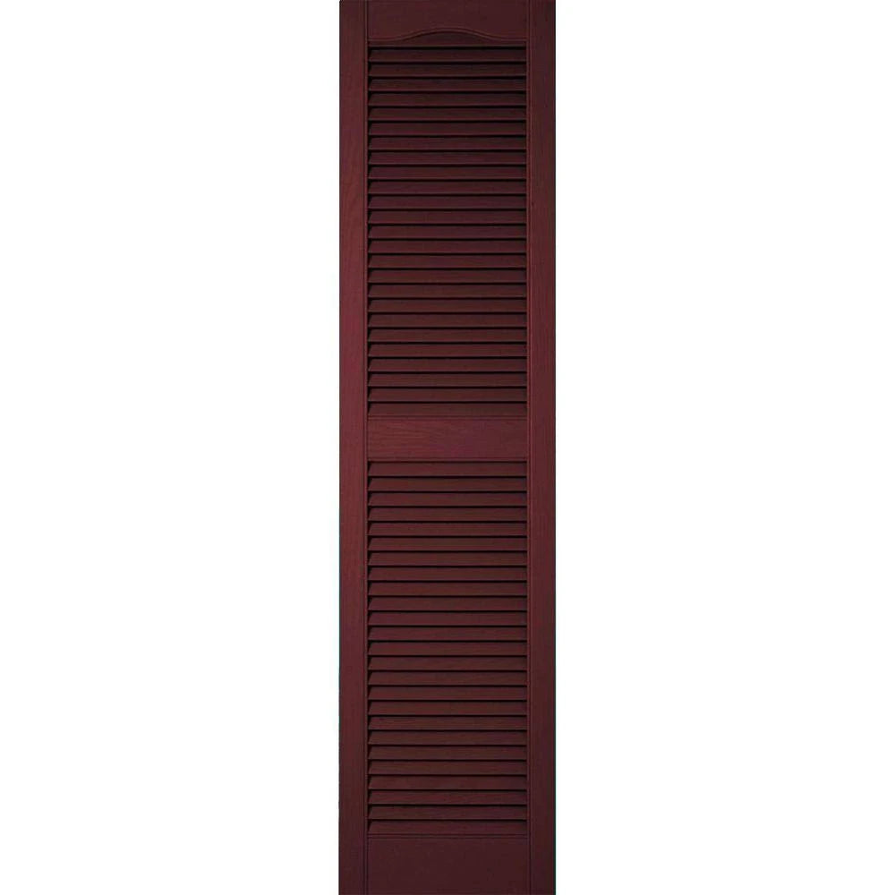 Bordeaux Vinyl Open Louver Shutters with Shutter-Loks (Per Pair) L489777