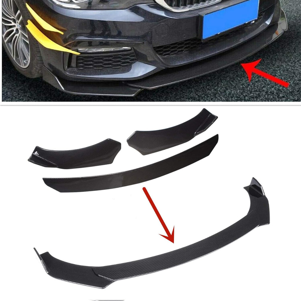 Carbon Fiber Style Car Front Bumper Lip Spoiler E825