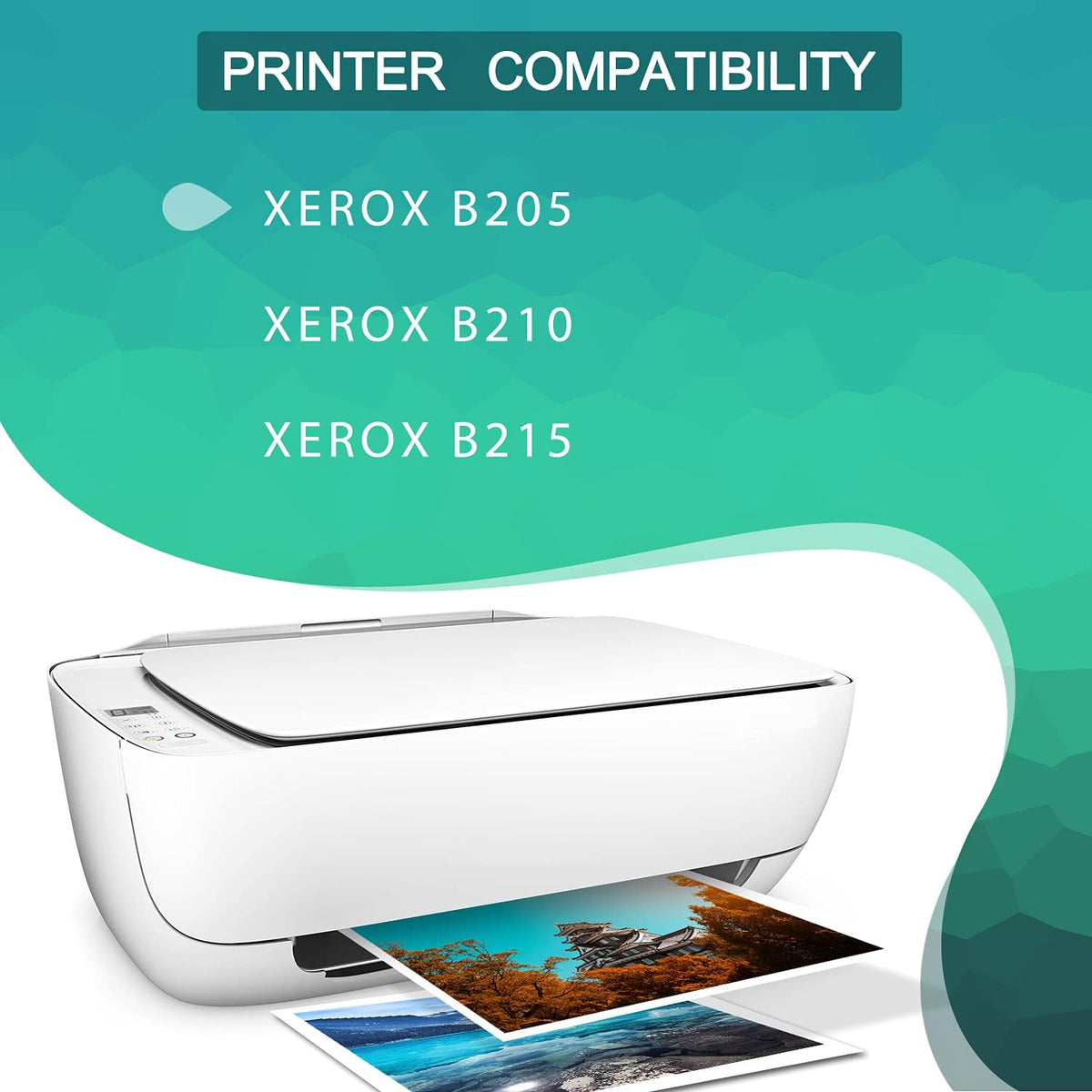 2-Pack Black Remanufactured Toner Cartridge for Xerox B205 B210 B215 Printer P493085