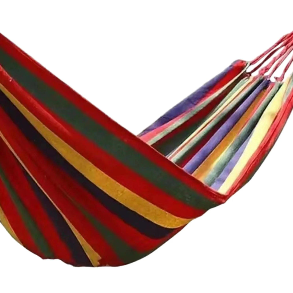 Red Canvas Camping Hammock 190x150cm C7916