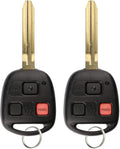 Keyless Entry Remote Ignition Uncut Car Key Fob for Toyota FJ Cruiser 2010-2014 (Pack of 2) P1526
