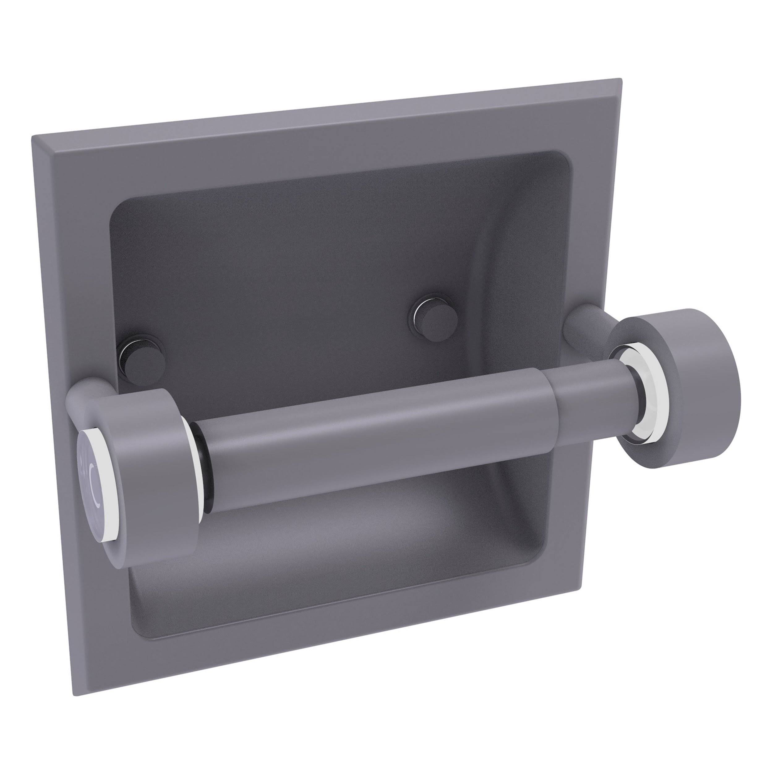 Recessed Toilet Paper Holder Matte Gray R478626