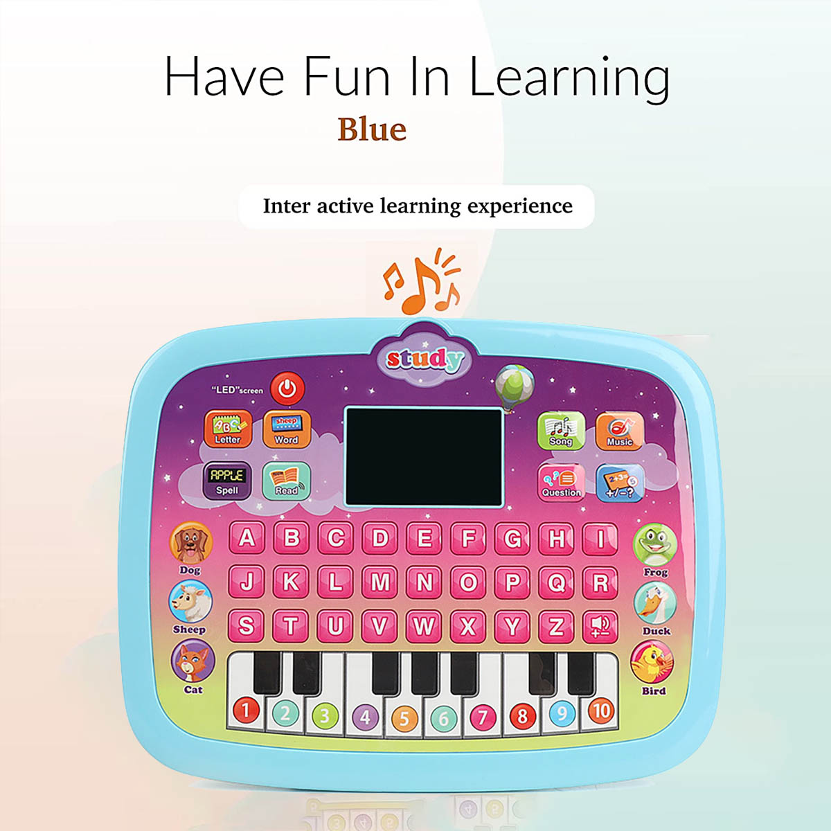 Kid Tablet Toddler Learning Pad Educational Toys N4698
