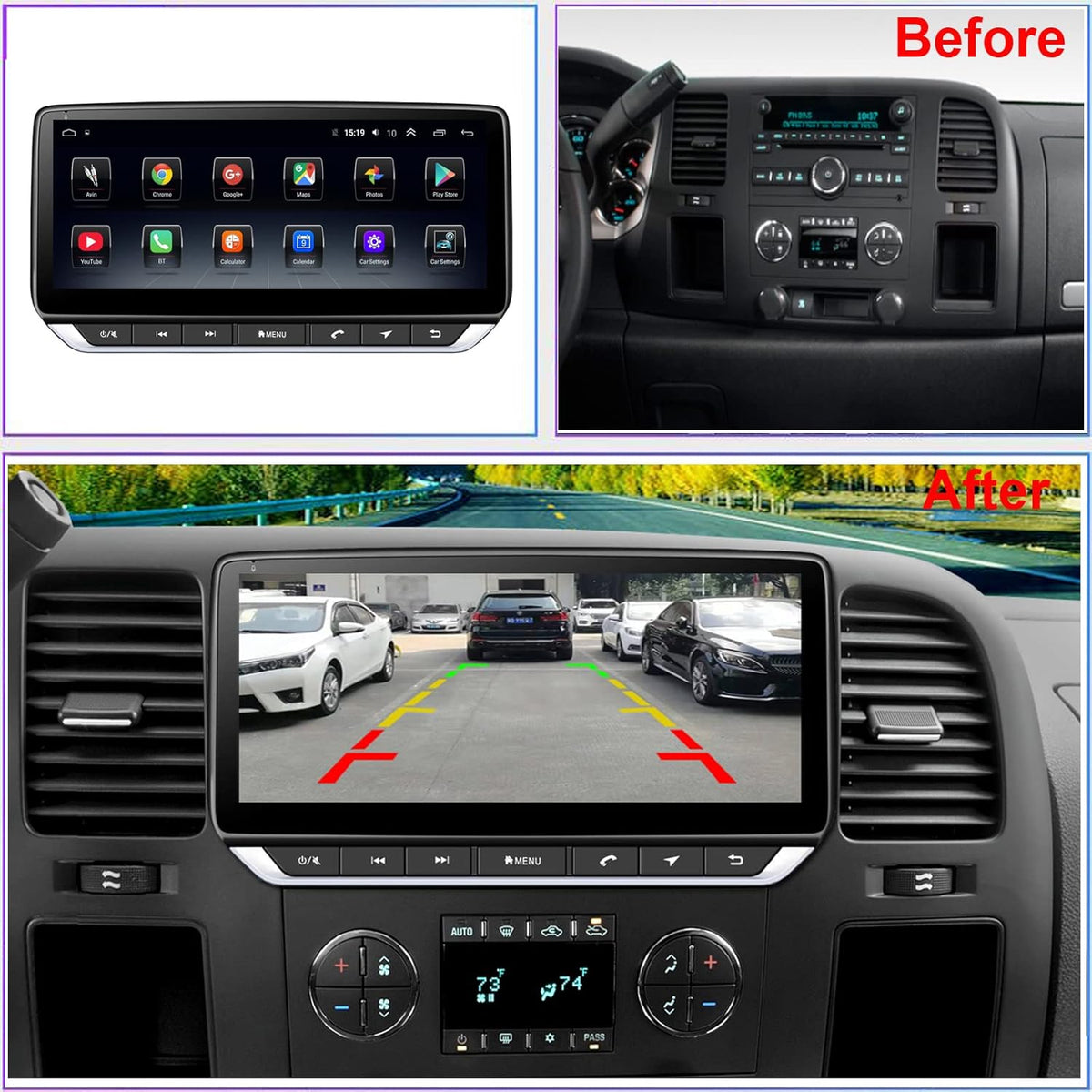 10.1inch IPS Touch Screen Wireless Carplay Android Auto Car Radio V701