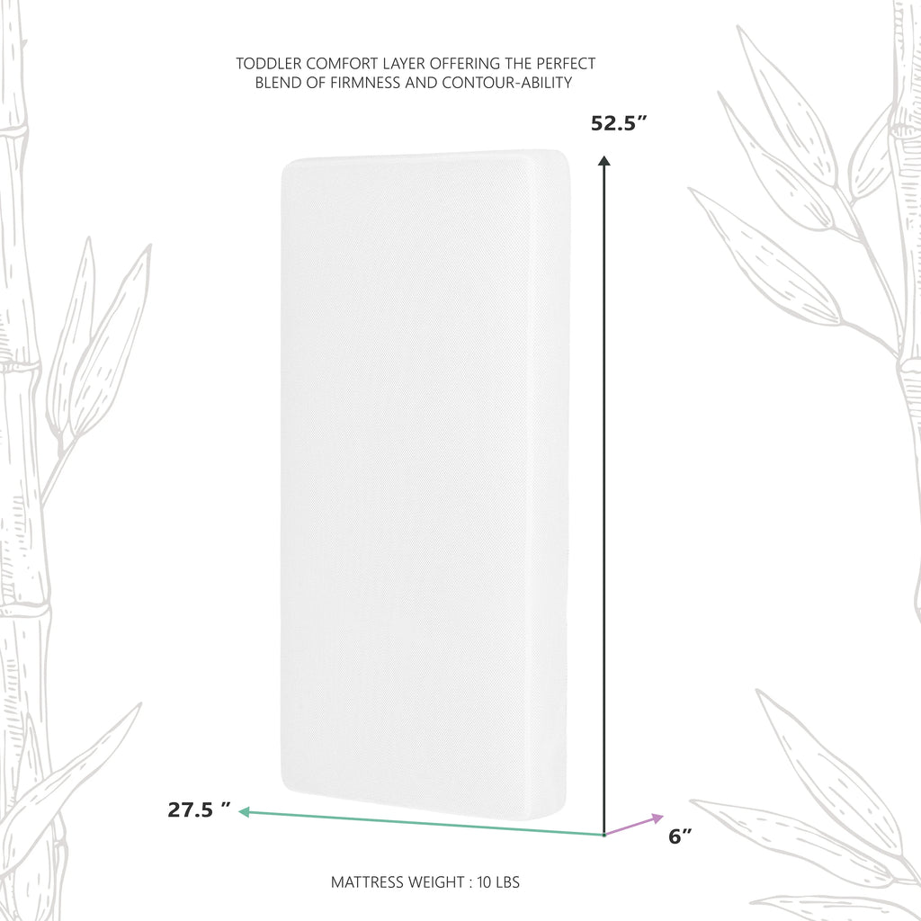 White Innerspring Crib & Toddler Mattress A28163