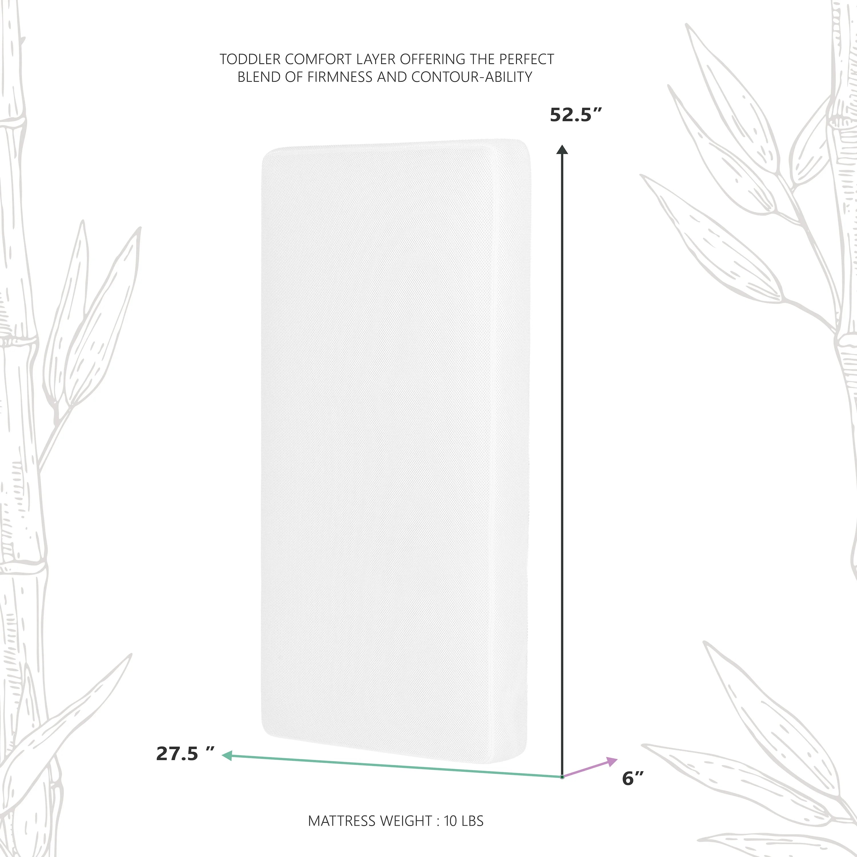 White Innerspring Crib & Toddler Mattress A28163