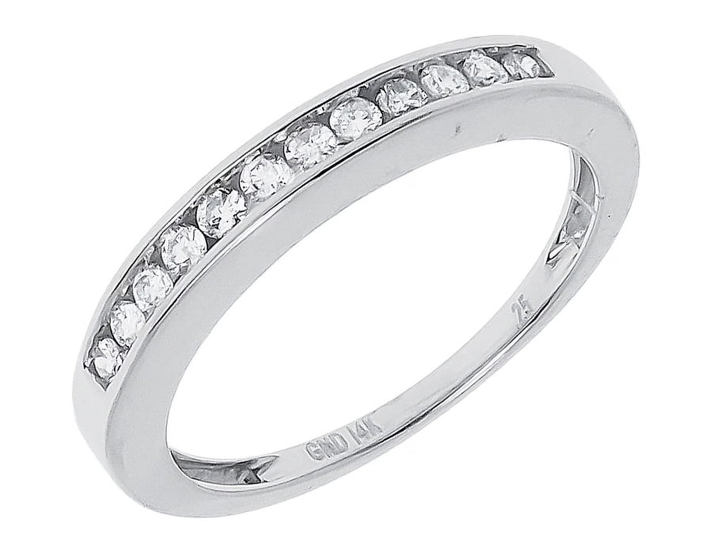 3mm White Gold Wedding Band O900
