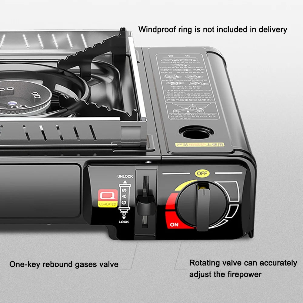Portable Butane Gas Cassette with Piezo Ignition R462693