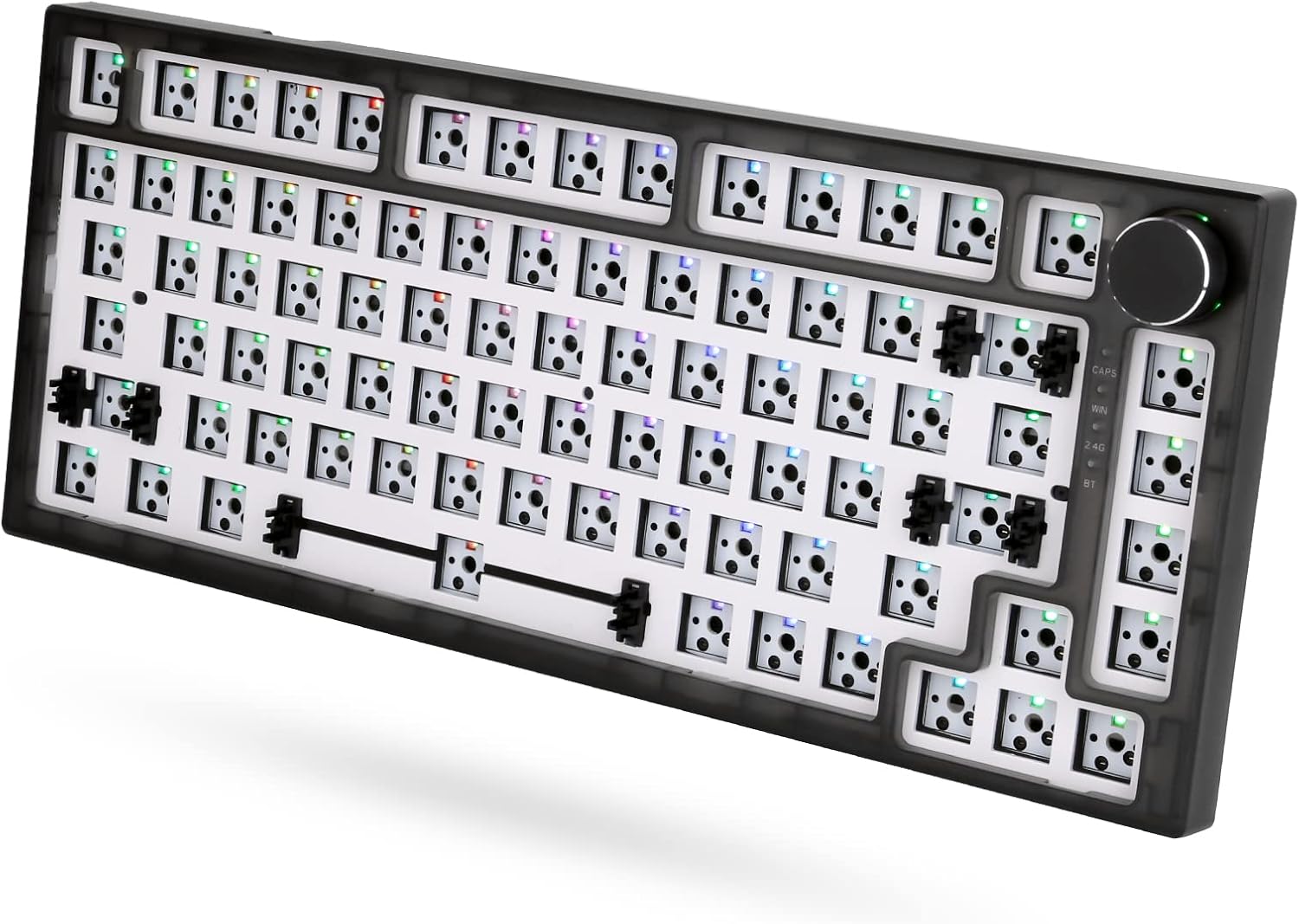 75% Gasket Mechanical Keyboard Kit, 83 Key, RGB Backlit D314044