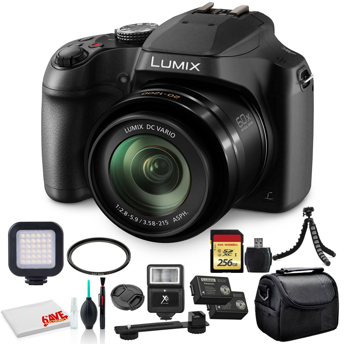 256GB Memory Card Digital Camera Bundle D39883