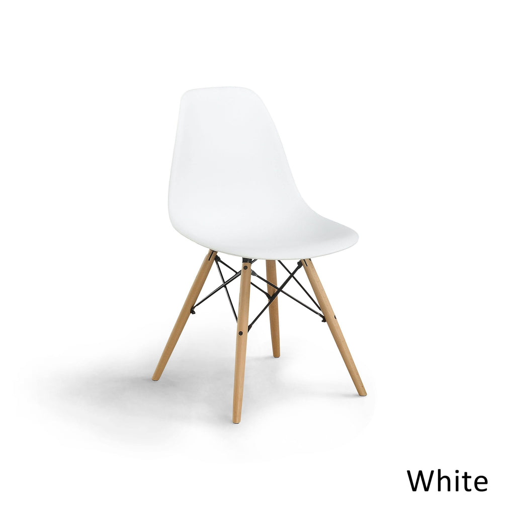 Dark Brown Plastic Accent Chairs (Set of 2) E37200