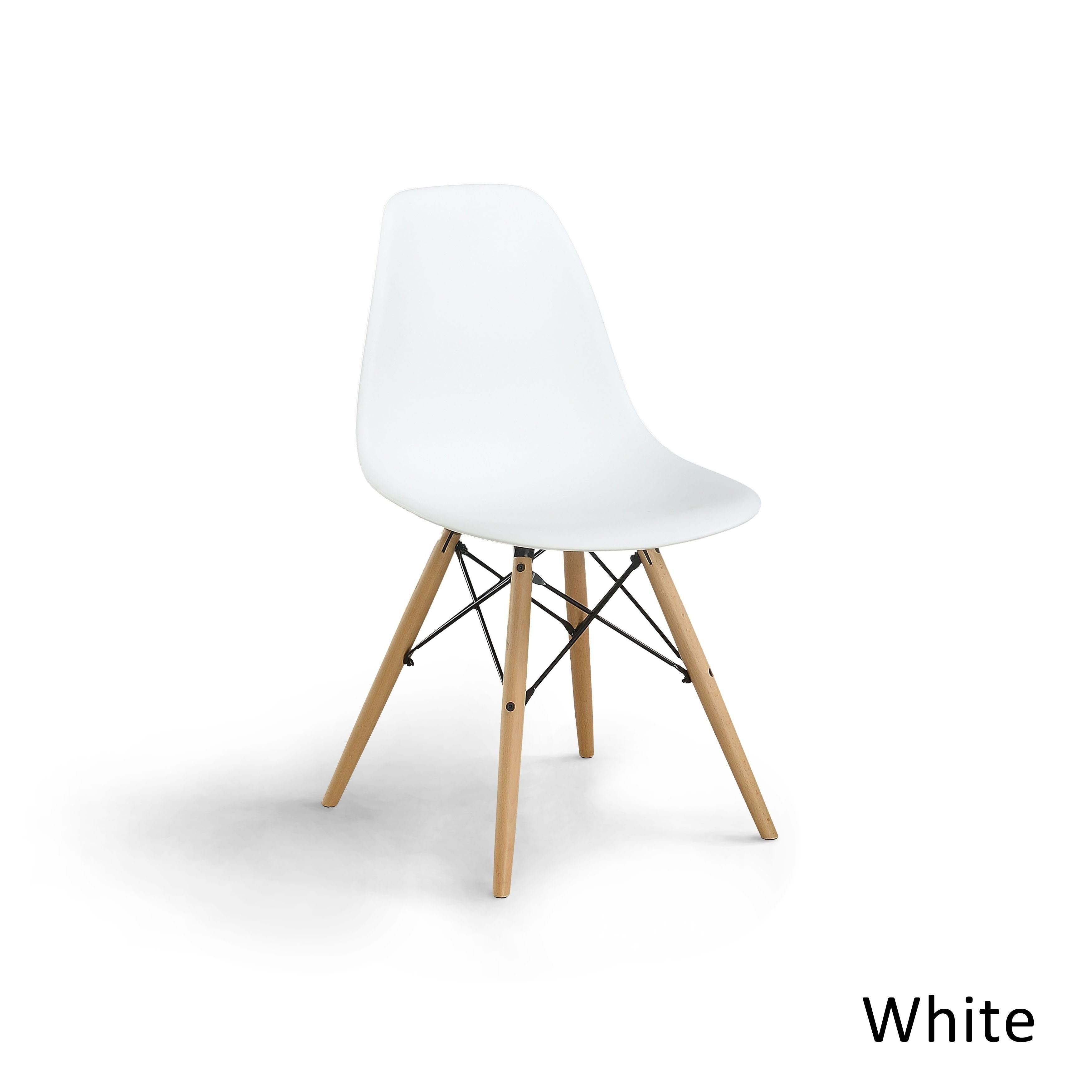Dark Brown Plastic Accent Chairs (Set of 2) E37200
