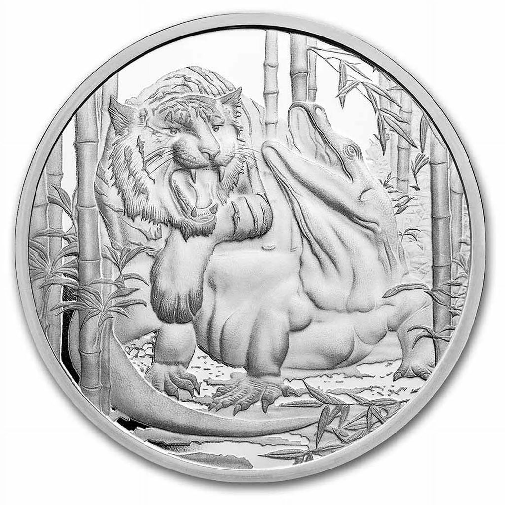 Silver Apex Predators Dragon vs Tiger Coin F43642