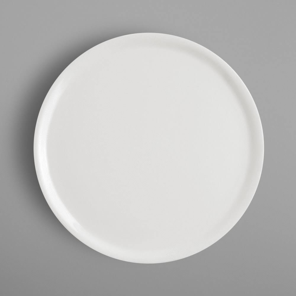 Ivory Porcelain Pizza Plate - 6/Case V15761