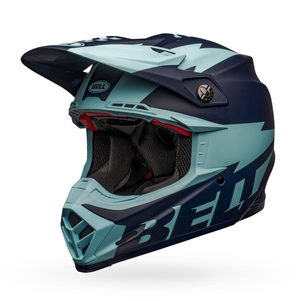 Matte Navy Light Blue Moto-9 Flex Helmet V79993