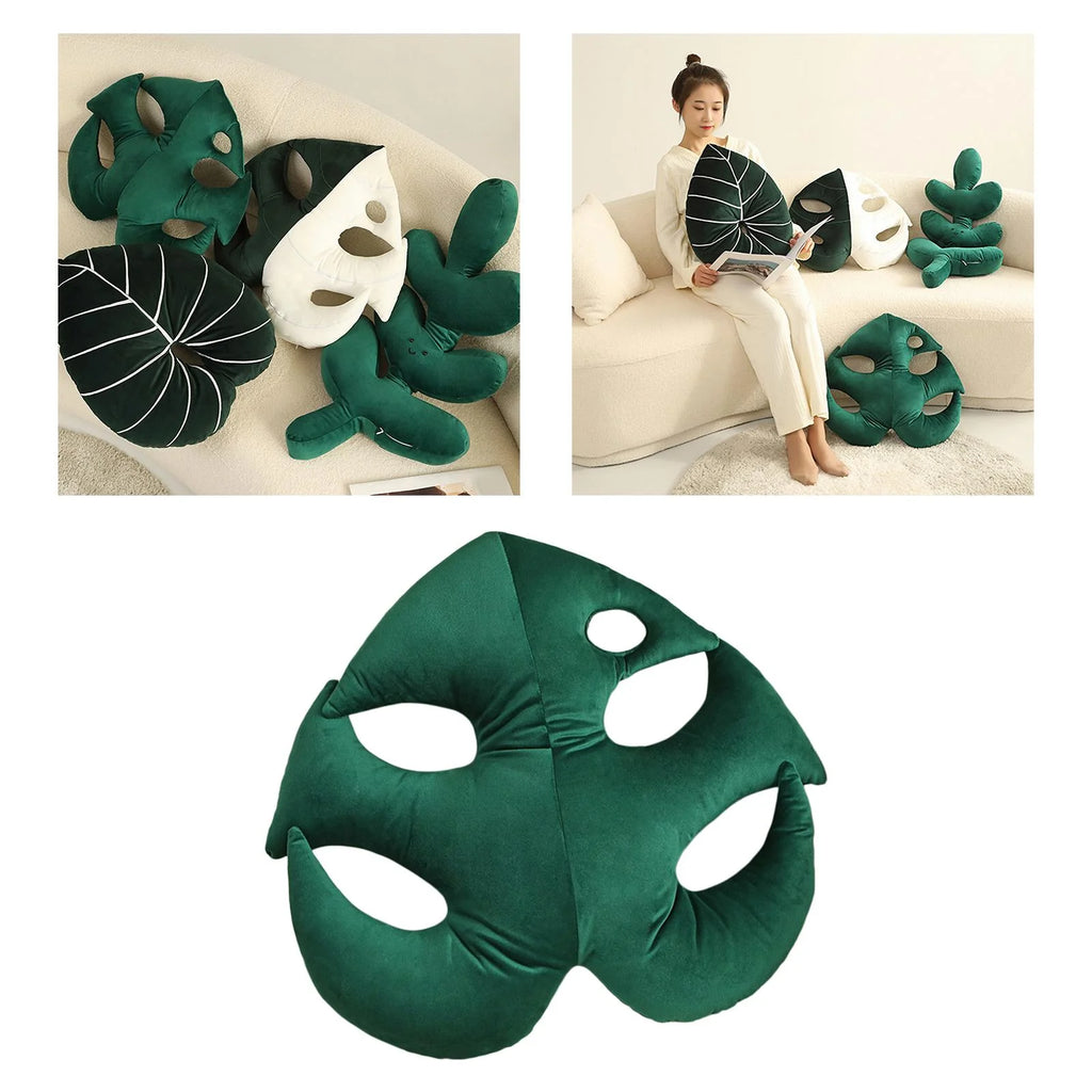 Leaf Throw Pillow Plant Leaves Cushion E567043