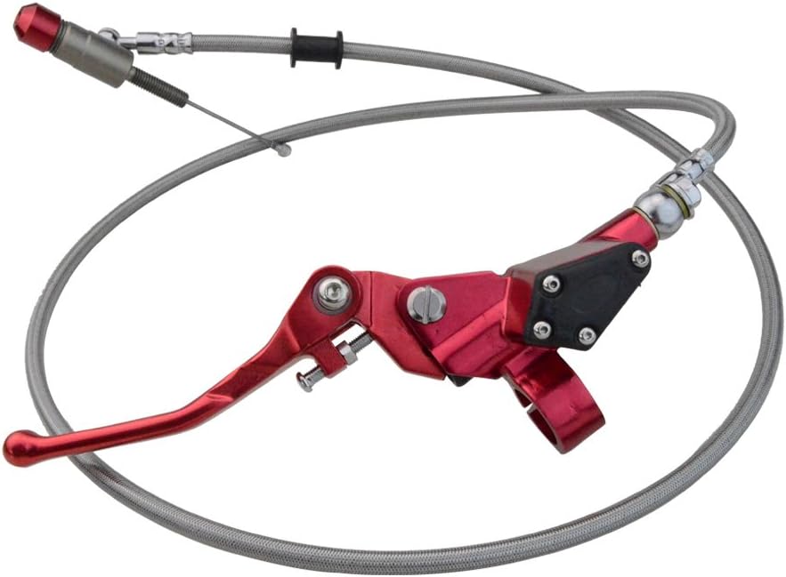 Red Motorcycle Hydraulic Clutch Brake Lever 1200mm Master Cylinder P49252