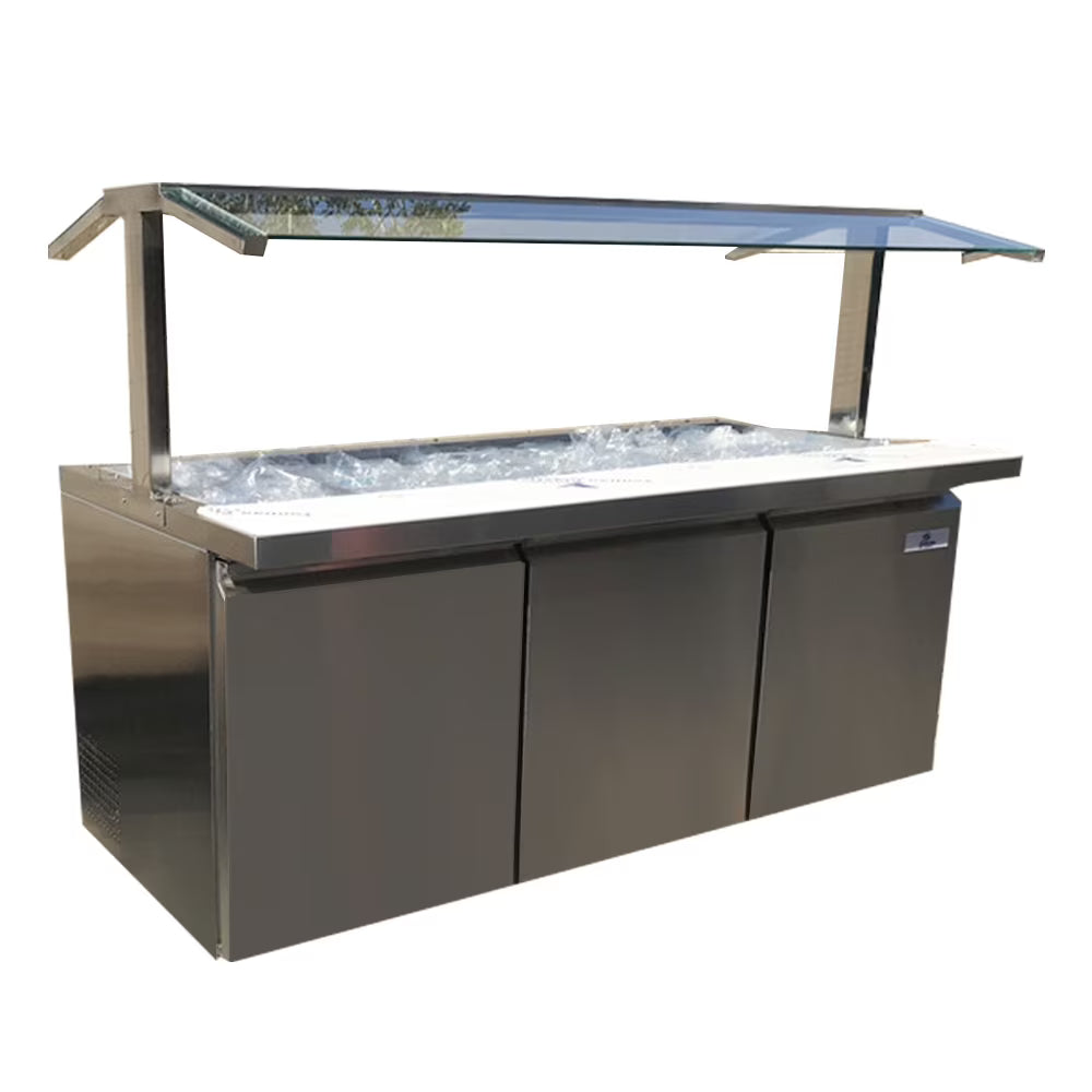3-door Refrigerated Cold Table Buffet Display Z407570