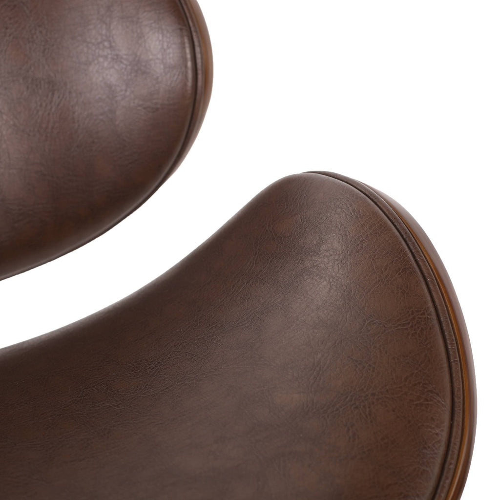 Cognac Brown Armless Office Chair M167