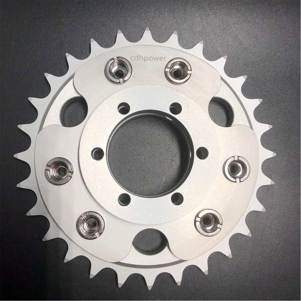 Disc Brake Rotor Adapter and 28T Sprocket for Gas Motorized Bicycle Pack of 2 H2302