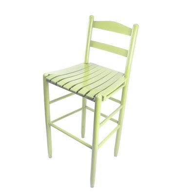 Coastal Green Ladderback Patio Bar Stool R96324