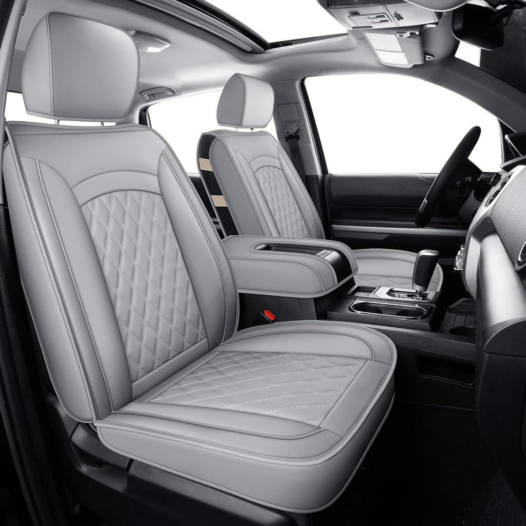 Black Faux Leather Seat Covers X33614