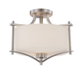 Satin Nickel 2 Light Semi-Flush J5888