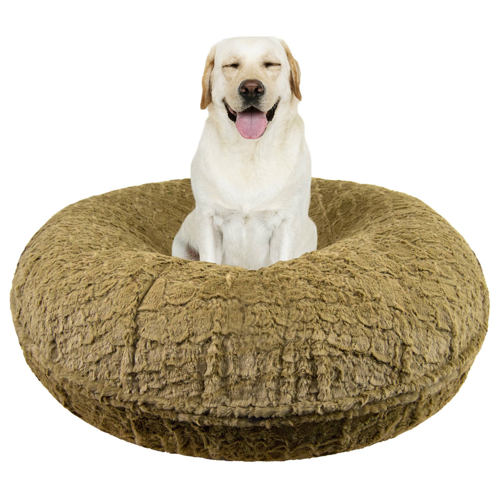 Faux Fur Bagel Pet Bed, Large - 42 inch M627050