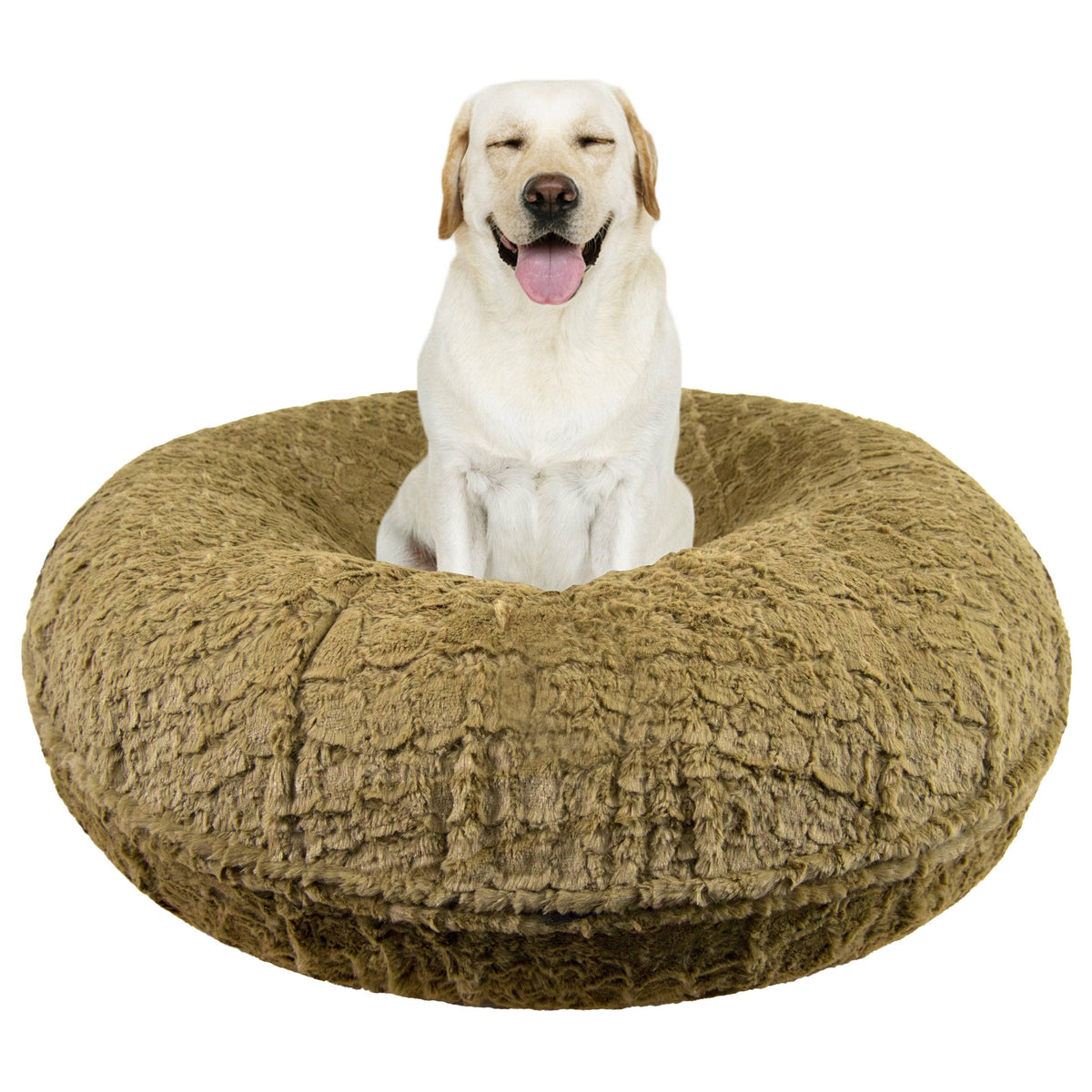 Faux Fur Bagel Pet Bed, Large - 42 inch M627050