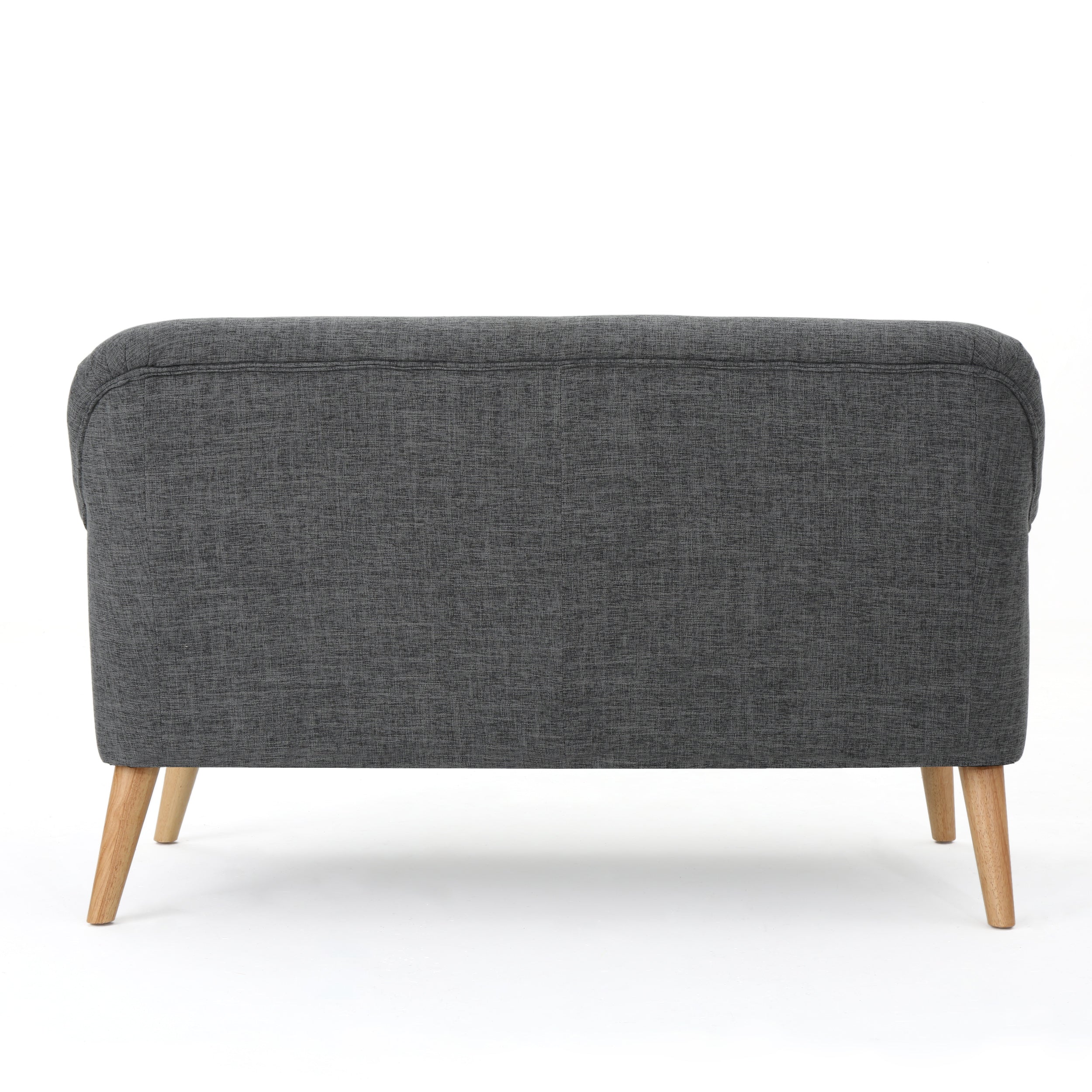Gray Fabric Button Tufted Loveseat Z171590