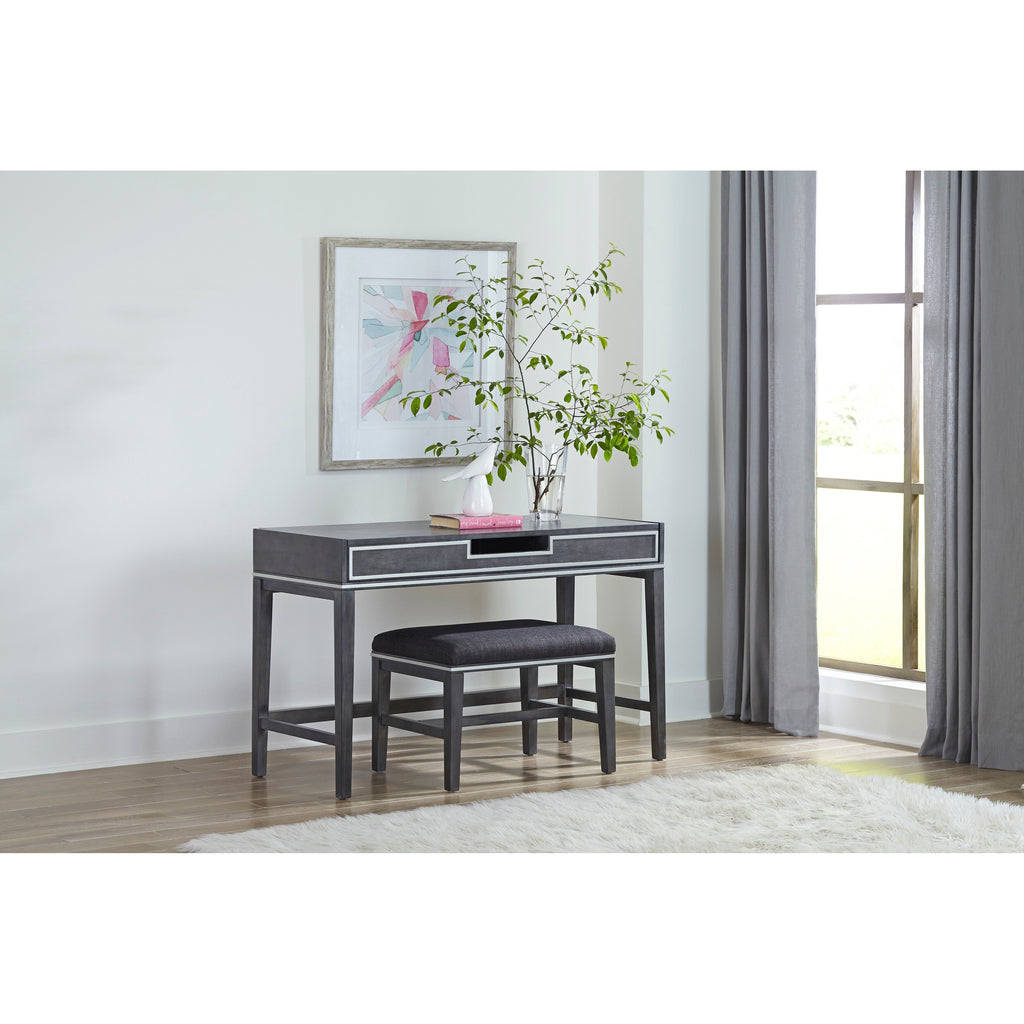 Slate Gray Vanity and Stool I3752