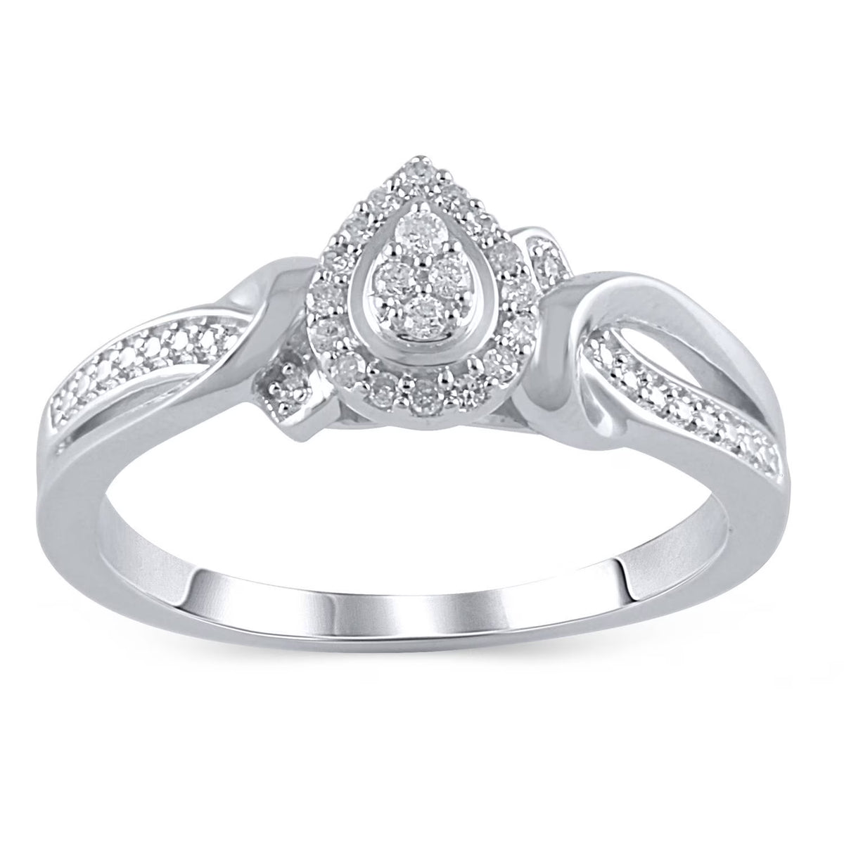 1/10 Carat T.W. Diamond Sterling Silver Promise Ring Z5224