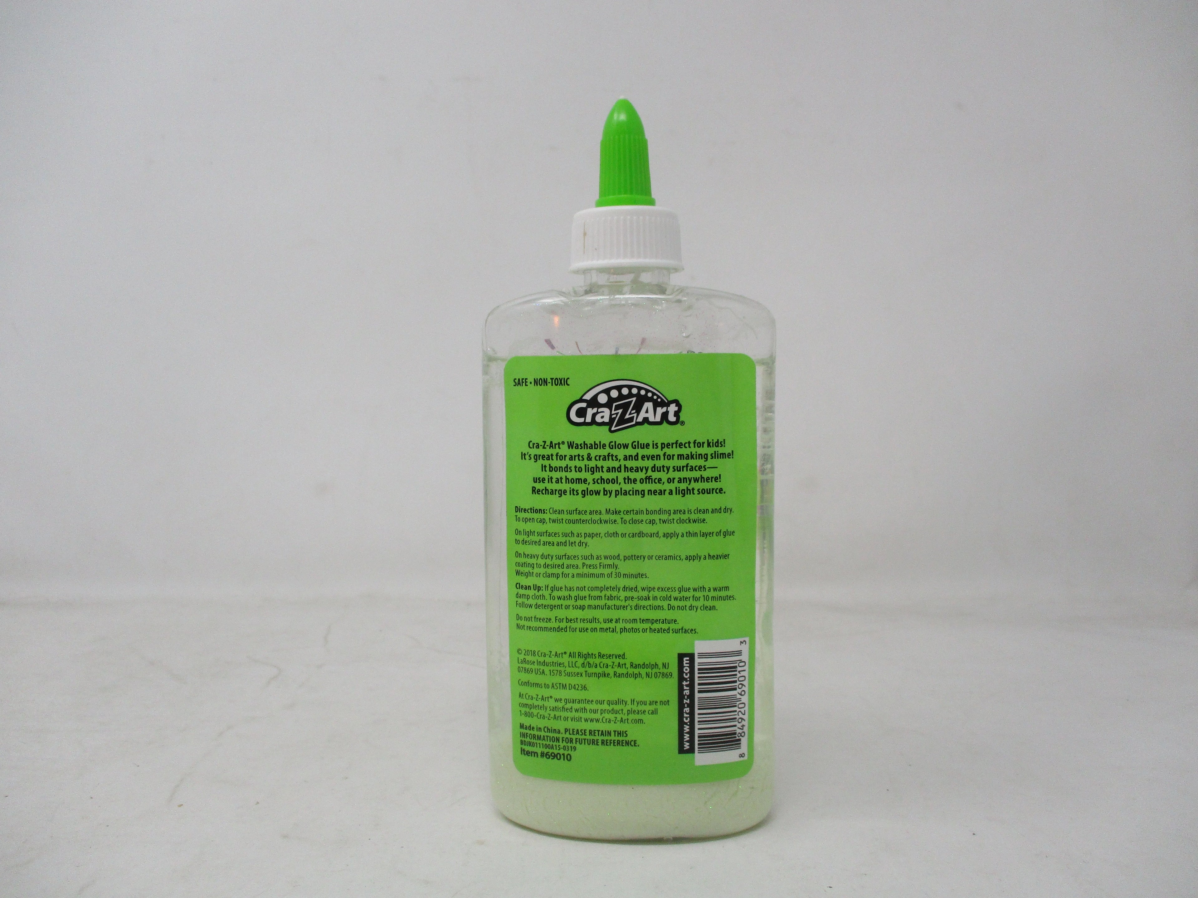 Washable Glow Glue, 7.5 oz A662539
