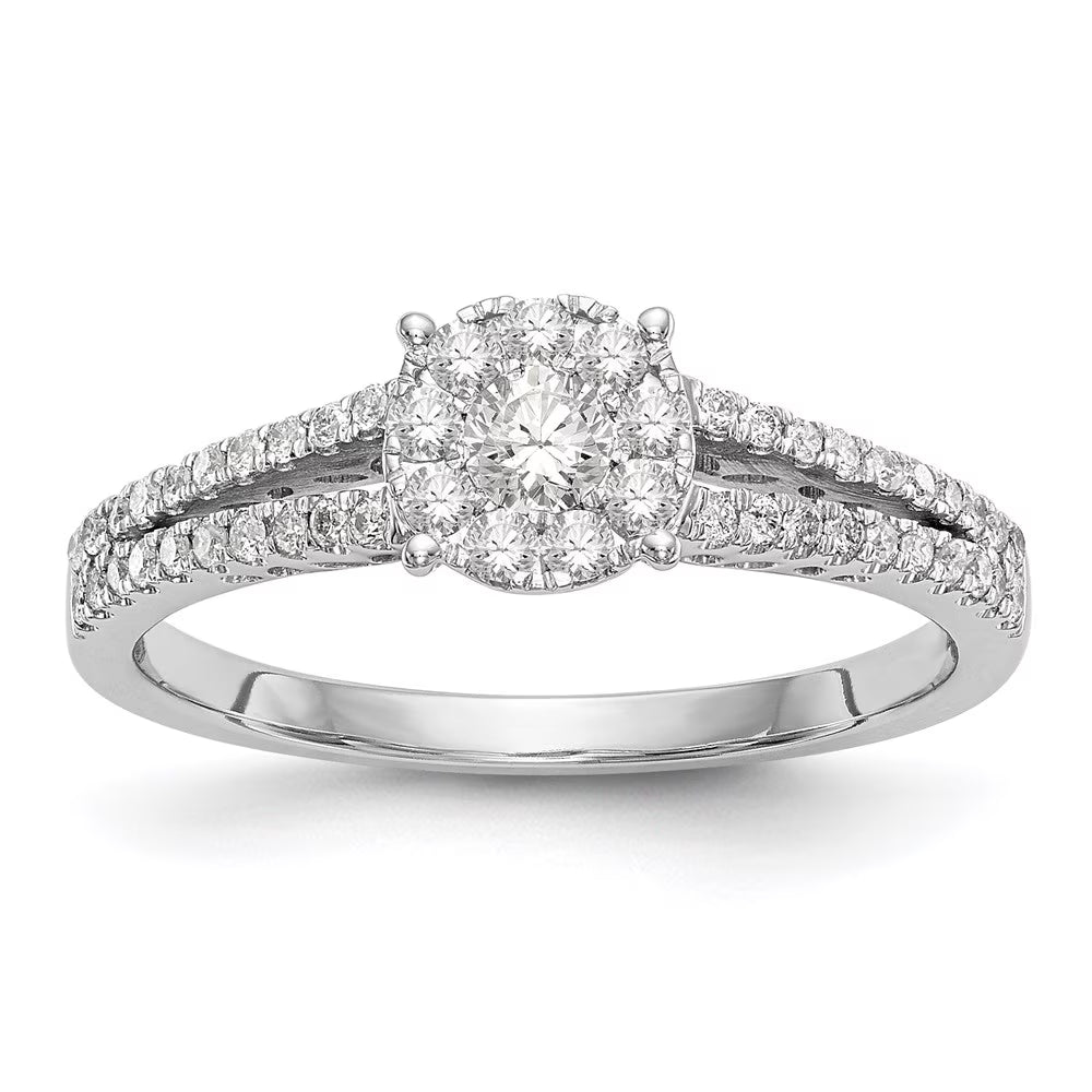 14K White Gold Diamond Ring D80820