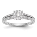 14K White Gold Diamond Ring D80820