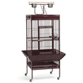 Wrought Iron Bird Cage, Garnet Red Y70425