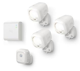 3-Pack White Motion Sensor Spotlights with Bridge L848272