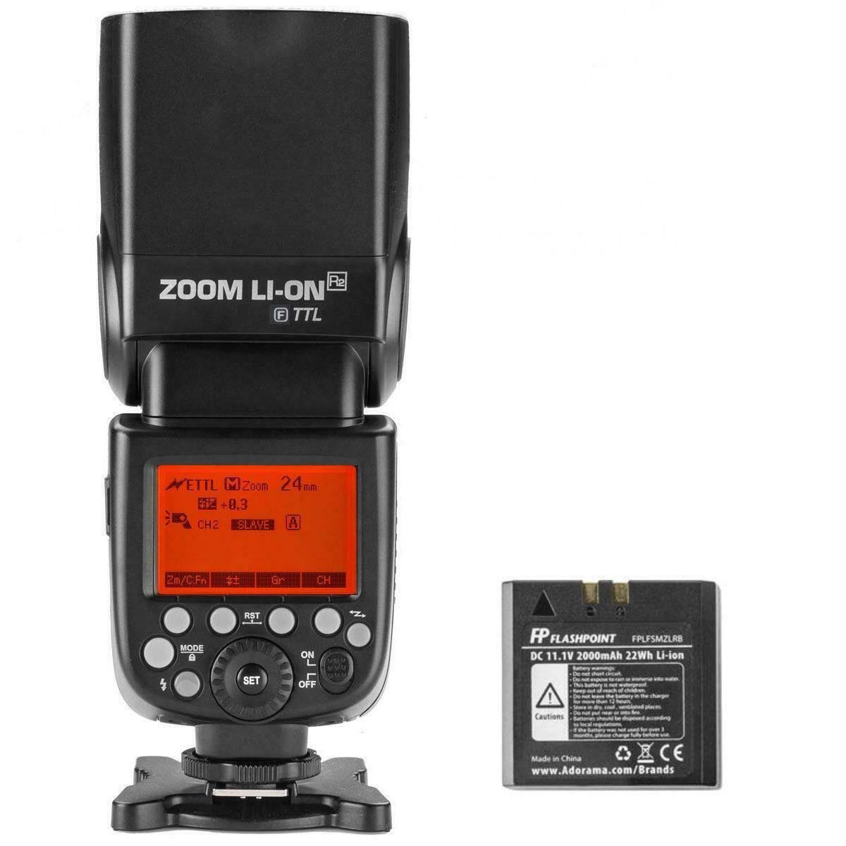 Zoom Li-ion R2 TTL On-Camera Flash Speedlight for Fuji L7555